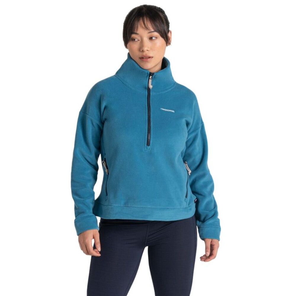 Craghoppers Womens/Ladies Caprice Quarter Zip Fleece / Tay Blue